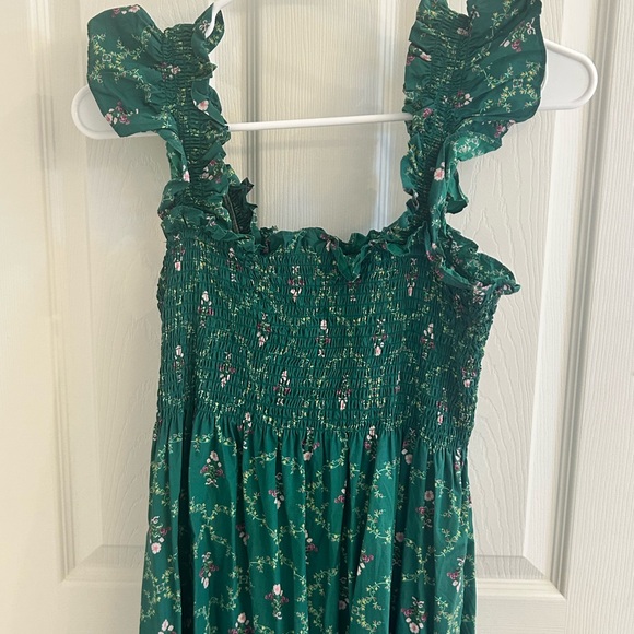 EUC Hill House The Ellie Emerald Trellis Nap Dress - Picture 3 of 4